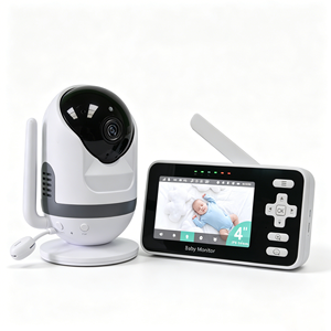 กล้องวงจรปิดอัจฉริยะ KT437W Tuya Smart WiFi สำหรับเด็ก หน้าจอ IPS 4 นิ้ว พร้อมระบบตรวจจับการเคลื่อนไหวและการร้องไห้ด้วย AI และช่องใส่การ์ด TF/SD สำหรับบันทึกภาพ - Product Image 1
