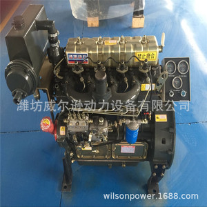 Motor Diésel Weifang 4100 4102 4105 de Cuatro Cilindros y 40 CV para Barcos, Motor Marino de Combustión Interna de Pistón Recíproco - Product Image 2