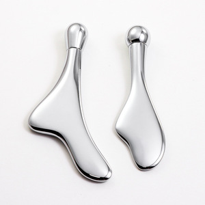Barra de masaje ocular de metal más vendida en <span class=keywords><strong>Amazon</strong></span>, espátula y aplicador, cuchara para crema facial, barra de aplicación, aplicador de crema ocular de belleza - Product Image 4