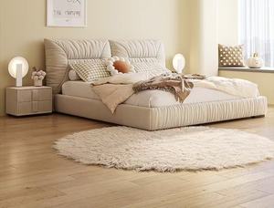 เตียงนุ่มหรูหราพร้อมกล่องยกแก๊สผ้ากำมะหยี่ดีไซน์กระดุมเตียงขนาดควีนไซส์สไตล์อิตาลี - Product Image 4