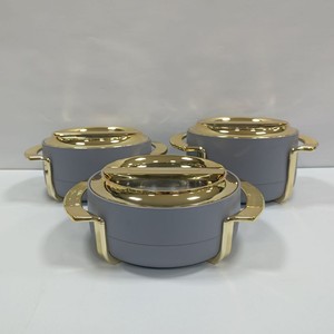 Bán Buôn Chất Lượng Cao 3Pcs 1.8L + 2.3L + 2.8L Đầy Màu Sắc Chân Không Hộp Ăn Trưa ABS + Thép Kết Hợp Màu Sắc Lẩu Bộ Thực Phẩm Ấm Hơn Cho Ramadan - Product Image 5