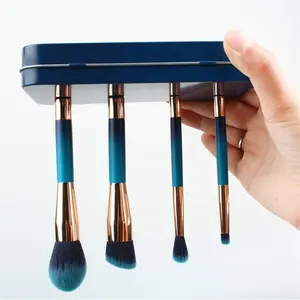 Wholesale Travel Size Magnetic Cosmetic Makeup Brushes Kit Holder with Magnets 4 Pcs