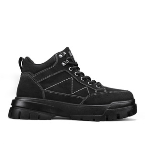 Bottes montantes tendance pour hommes, résistantes à l'usure, à semelle épaisse et antidérapante, idéales pour l'extérieur - Product Image 1