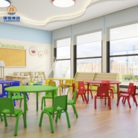Ensemble table et chaise pour enfants d'âge scolaire, bureau et chaise pour la maternelle