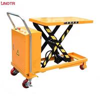 Table élévatrice à ciseaux hydraulique mobile semi-électrique pliable, capacité de charge 300KG 500KG 1000KG, vente chaude usine