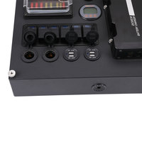 Lithium agm plomb acide gel batterie rv sortie externe 12v puissance panneau de commande électrique boîte pour le camping avec 30A DCDC MPPT