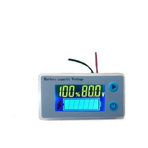 10-100V Digital Battery Capacity Tester 12V 24V 36V 48V LCD Display Marine RV Battery Power Indicator Panel JS-C33