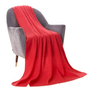 100% Polyester giá rẻ bán buôn dùng một lần hãng hàng không cực Fleece du lịch chăn với xử lý - Product Image 3