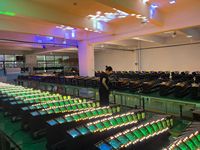 Projecteur LED mobile 12x60W RGBW CMY DMX 26-329CH avec effet stroboscopique pour scène, DJ, discothèque, mariage, boîte de nuit, haute luminosité 8380 Lf