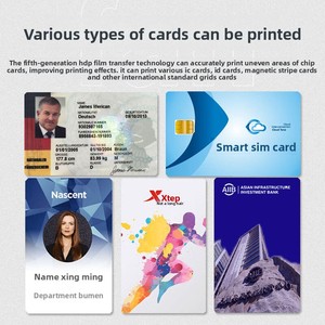 Imprimante de cartes PVC Fargo HID DTC42500E originale, machine <span class=keywords><strong>d</strong></span>'impression par transfert pour cartes plastiques NFC, impression recto-verso pour badges professionnels VIP CR80 - Product Image 6