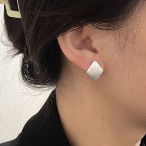Yinruitai S925 Sterling <b>Silver</b> Geometric <b>Stud</b> <b>Earrings</b> For Women Minimalist Everyday Wear - Product Image 2