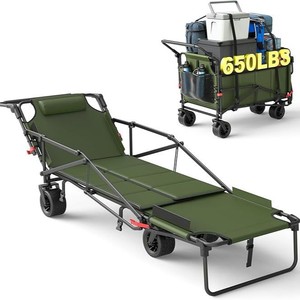 Dual-Use Large <strong>Trolley</strong> Folding Outdoor Travel Picnic One Car Dual Purpose Foldable <strong>Camp</strong> Bed&amp;Camper Van <strong>for</strong> Storage - Product Image 2