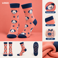 Chaussettes fantaisie en tricot avec motif animalier élargi, idéales pour cadeau, vente en gros, contenu du matériau, logo, format du pack, échantillon, avis