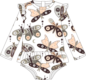 <span class=keywords><strong>Maillot</strong></span> <span class=keywords><strong>de</strong></span> <span class=keywords><strong>bain</strong></span> pour bébé fille <span class=keywords><strong>de</strong></span> haute qualité, doux, à séchage rapide, avec un adorable imprimé papillon, protection solaire pour l'été - Product Image 4