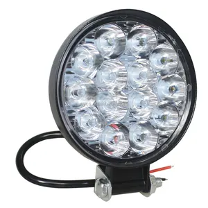 Lámpara redonda portátil para trabajo de coche, luz Led de trabajo de 48w, de 84mm, 16Led, 9-30V, impermeable, 48W, 3030, venta de fábrica