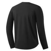 Camiseta Deportiva de Manga Larga para Hombre, Cuello Redondo, Secado Rápido, Elástica en Cuatro Direcciones, para Actividades al Aire Libre, Ropa Deportiva para Correr, Capa Intermedia