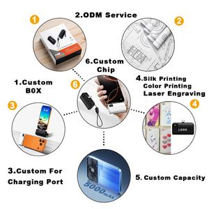 Banco de Energía Portátil Mini con Pantalla Digital de 22.5W y Logotipo Personalizado, 5000 mAh, con Soporte Metálico, Carga Rápida para Teléfono - Product Image 5