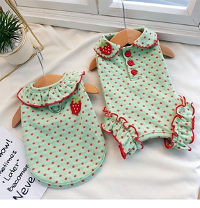 Robe à pois pour chien, jupe de princesse pour chiot, vêtements pour animaux de compagnie à volants mignons, doux et respirants pour petits chiens et chats, vente en gros - Product Image 3