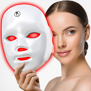 Illuminazione Sanitaria 2025 Nuova Maschera Facciale LED 7 Colori 850Nm Ricaricabile in Silicone Dispositivo Anti-Rughe e Anti-Acne - Product Image 1