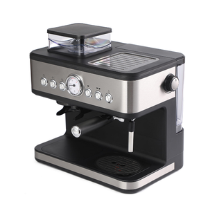 Cafetera Espresso Automática con Molinillo y Espumador de Leche, Cafetera de Acero Inoxidable para Hogar y Hotel - Product Image 1