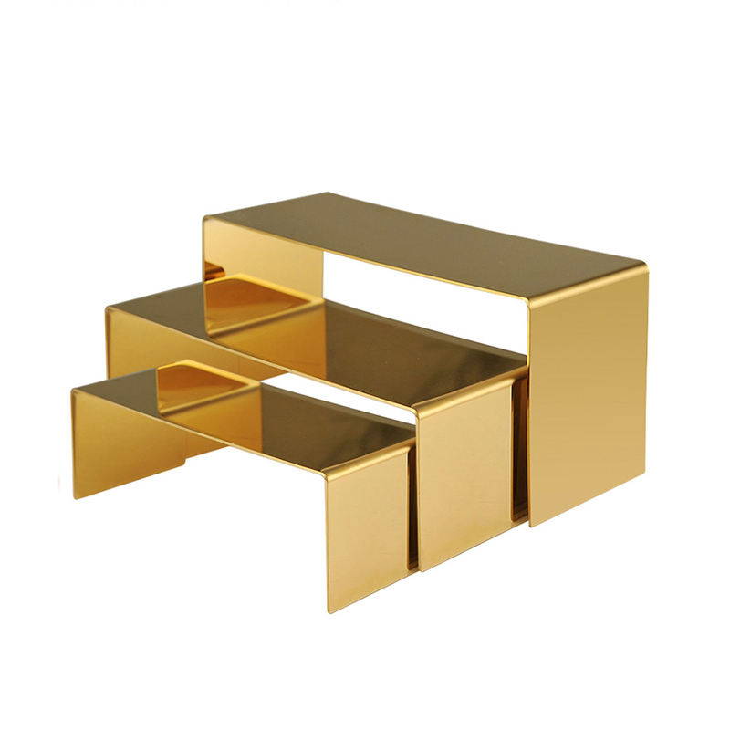 Set tre pezzi color oro