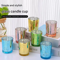 Vente en gros 2026 – Nouveauté : Porte-bougie chauffe-plat en verre mercure, élégant, avec placage laser, pour décoration de mariage, décoration intérieure, veilleuse, cadeau