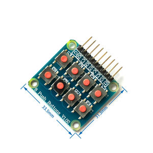 Clavier matriciel 2x4, clavier 4x2, 8 boutons poussoirs V1.00, clavier à touches pour module AVR PIC 2*4, AVR PIC - Product Image 1