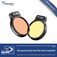 Maxspect Plus Version Rectangle Eco-Friendly Filter Plastic Magnifying Observation Marine Freshwater Aquarium Coral Tank Living