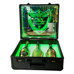 Étui à vin lumineux avec 3 compartiments en acrylique pour bars et discothèques - Product Image 5