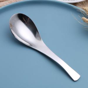 卸売ロイヤルシックラウンドライススプーンステンレススチールアールスプーンメタルテーブルスープスプーン - Product Image 2