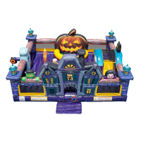 Terrain de jeu gonflable Hunted Halloween pour tout-petits terrain de jeu hanté à la pointe de la technologie pour les enfants, location commerciale