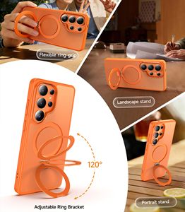 Custodia Trasparente Magnetica Antiurto con Supporto Invisibile per <span class=keywords><strong>Samsung</strong></span> Galaxy S26 <span class=keywords><strong>Ultra</strong></span>, S25 <span class=keywords><strong>Ultra</strong></span>, S24, S23, <span class=keywords><strong>S22</strong></span>, S25 FE - Product Image 2