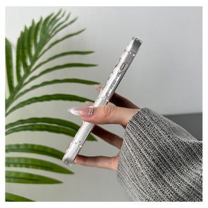 เคสโทรศัพท์สีแดงกุหลาบสำหรับ iPhone 17 Pro Max/16ยังเหมาะสำหรับ iPhone 15 Pro Max, กันกระแทกถุงลมนิรภัย, เคสนิ่มโปร่งใส - Product Image 5