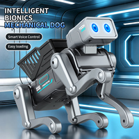 Perro Robot Interactivo de Plástico Eléctrico con Control Remoto y por Voz, Alcance de 30 Metros, Programable e Inteligente