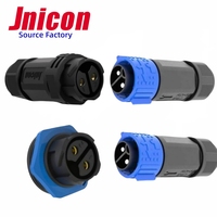 Jnicon IP67 connecteur étanche solaire M25 2Pin 50A prise ca en plastique Contacts en alliage de cuivre prise connecteur d'équipement d'alimentation Ebike