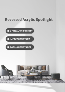 Spot LED encastré moderne en acrylique <span class=keywords><strong>avec</strong></span> douille GU10 pour salon et bureau - Product Image 6