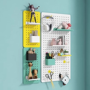 Wand montage Buntes Stahl <span class=keywords><strong>Peg</strong></span> <span class=keywords><strong>board</strong></span> Regal Boden Display Rack für Arious Produkte Wand <span class=keywords><strong>Peg</strong></span> <span class=keywords><strong>Board</strong></span> Portable Hanging - Product Image 2