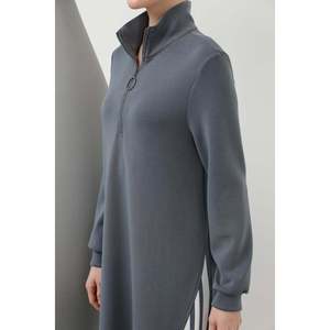 Vestido Anthracite con Cierre y Detalles de Botones a Presión para Mujer, Marca Loreen, Corte Elegante y Cómodo para Uso Diario, Tallas S-XL - Product Image 2