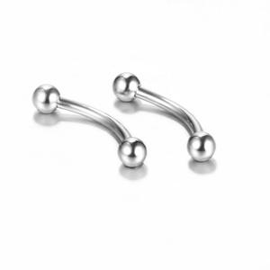 Nuevo acero quirúrgico 16G clásico Banana Barbell de acero de cartílago de la oreja nariz <span class=keywords><strong>labio</strong></span> <span class=keywords><strong>Piercing</strong></span> Acero inoxidable <span class=keywords><strong>Piercing</strong></span> ceja - Product Image 5