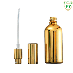 Fuyun Rapido di trasporto del nuovo design di lusso <span class=keywords><strong>100</strong></span> <span class=keywords><strong>ml</strong></span> scorrevole oro pompa bottiglia dello spruzzo di vetro - Product Image 3