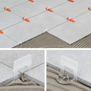 Clips de nivellement de carreaux au design moderne Cales Systèmes d'espacement pour carrelage Azulejos Nivelamento De Clipes - Product Image 6