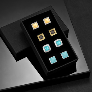 <span class=keywords><strong>Gemelli</strong></span> d'oro di lusso <span class=keywords><strong>per</strong></span> gli uomini affari di nozze 4 coppie in scatola di <span class=keywords><strong>gemelli</strong></span> all'ingrosso - Product Image 3