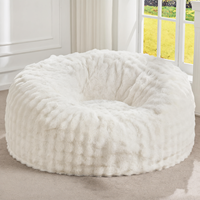 Fauteuil pouf modulaire en mousse compressée sous vide, canapé paresseux, chaise longue de sol avec housse amovible pour salon
