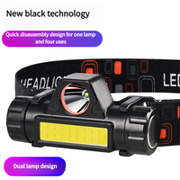Faro LED recargable profesional COB + linterna de luz de trabajo USB magnética para acampar al aire libre caza correr