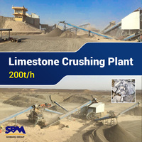 Ligne complète de concassage de pierres fixe 200-300tph, prix de la machine de concassage de gravier et de roche, installation de concassage à mâchoires pour l'exploitation minière et les carrières