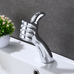 Robinet cascade contemporain Moder Hot-Selling-Poignée de <span class=keywords><strong>pouce</strong></span> unique en forme de mainRobinet de lavabo de salle de bain avec design distinctif - Product Image 4