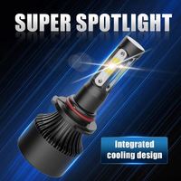 Super lumineux X7 4 côtés LED feux de voiture H11 ampoules de phares LED H7 lumière LED 9005 9006 H4 phare LED