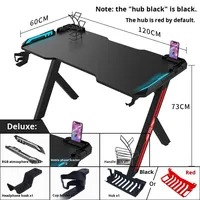 Ensemble de bureau et de chaise d'ordinateur en fibre de carbone réglable en hauteur en métal en gros - Bureau d'ordinateur de bureau moderne avec assemblage en DIY