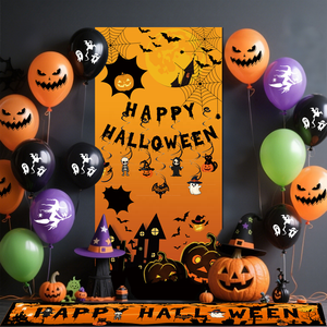 Globos de Látex con Diseño de Halloween, Lindos y Estampados, Duraderos para Uso en Interiores, Muchos Colores, Artículos de Decoración para Fiestas - Product Image 3