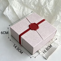 Boîte à bijoux magnétique écologique et recyclable avec emballage en carton rigide pour collier, bague, bracelet, cadeau
